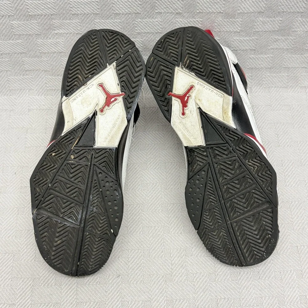 Nike Air Jordan True Flight GS‎ Shoe Boys Size 4 White Black Red 343795-160